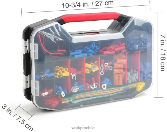 582 Uds terminales de engarzado conectores de cable tubo termorretráctil kit de reparación eléctrica con pelador cortador de alambre WORKPRO JDN8Z152 útil herramienta