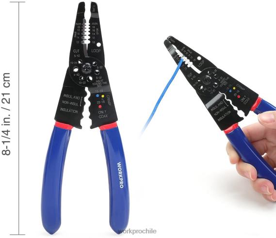 582 Uds terminales de engarzado conectores de cable tubo termorretráctil kit de reparación eléctrica con pelador cortador de alambre WORKPRO JDN8Z152 útil herramienta