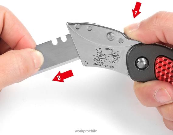 Juego de cuchillos multiusos plegables con hoja de cambio rápido WORKPRO JDN8Z42 moderno herramienta
