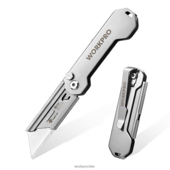 navaja multiusos de bolsillo plegable de cambio rápido mini navaja plegable de acero inoxidable con clip para cinturón WORKPRO JDN8Z47 nuevo herramienta