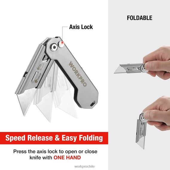navaja multiusos de bolsillo plegable de cambio rápido mini navaja plegable de acero inoxidable con clip para cinturón WORKPRO JDN8Z47 nuevo herramienta