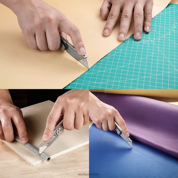 navaja multiusos de bolsillo plegable de cambio rápido mini navaja plegable de acero inoxidable con clip para cinturón WORKPRO JDN8Z47 nuevo herramienta