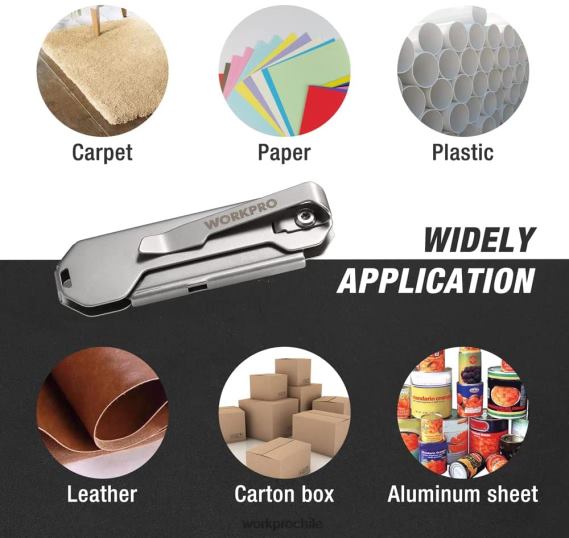 navaja multiusos de bolsillo plegable de cambio rápido mini navaja plegable de acero inoxidable con clip para cinturón WORKPRO JDN8Z47 nuevo herramienta