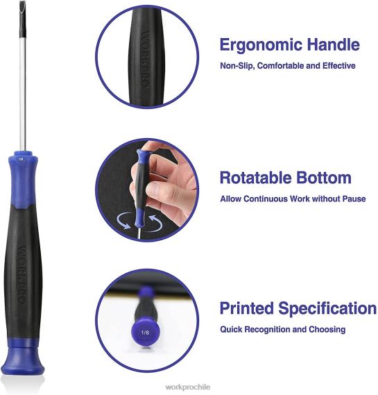 Juego de destornilladores de precisión de 10 piezas con funda. WORKPRO JDN8Z100 útil herramienta