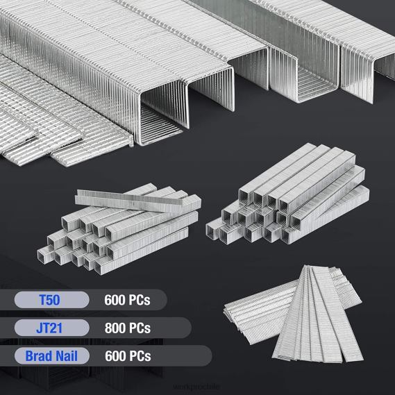 clavadora clavadora de aluminio 4 en 1 de alta resistencia con 2000 grapas WORKPRO JDN8Z58 útil herramienta