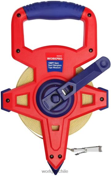 Cinta métrica de carrete abierto con hoja doble de fibra de vidrio recubierta de nailon, 100 pies WORKPRO JDN8Z109 nuevo herramienta