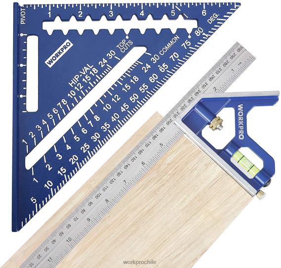 Juego de herramientas para escuadra de viga y escuadra combinada WORKPRO JDN8Z104 útil herramienta