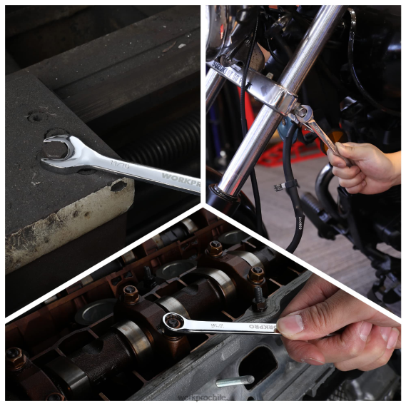 Juego de llaves combinadas CR-V premium de 12 piezas métricas de 8-19 mm WORKPRO JDN8Z95 nuevo herramienta