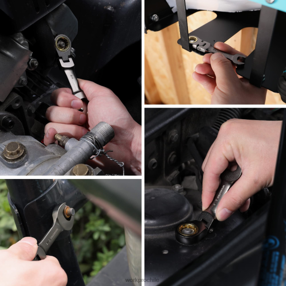 Juego de llaves combinadas de trinquete rechoncho y cabeza flexible de 8 piezas WORKPRO JDN8Z82 nuevo herramienta