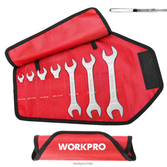 Juego de llaves métricas superfinas de 7 piezas con bolsa organizadora enrollable WORKPRO JDN8Z96 útil herramienta
