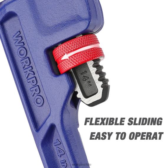 Llave para plomería recta de alta resistencia de 14 pulgadas WORKPRO JDN8Z89 útil herramienta