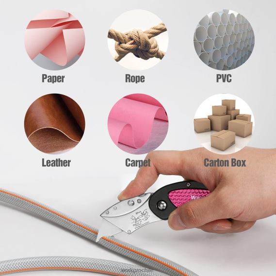Juego de cuchillos multiusos y herramientas múltiples. WORKPRO JDN8Z44 rosa herramienta