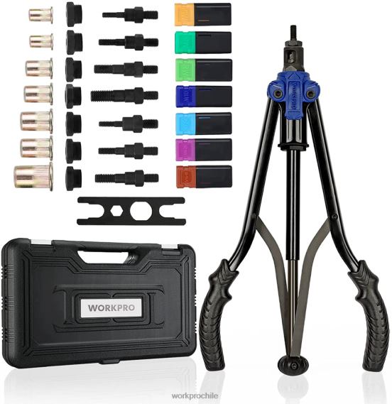 Herramienta para tuercas remachables, 70 Uds., tuercas remachables y estuche de transporte, kit de herramientas manuales roscadas WORKPRO JDN8Z309 útil herramienta