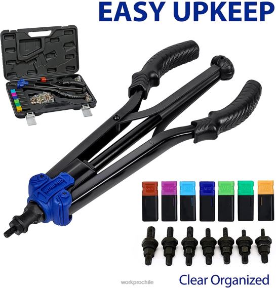 Herramienta para tuercas remachables, 70 Uds., tuercas remachables y estuche de transporte, kit de herramientas manuales roscadas WORKPRO JDN8Z309 útil herramienta