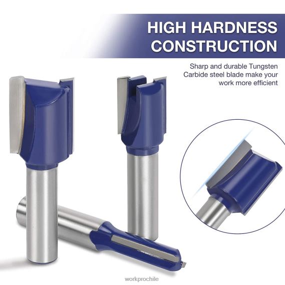 Juego de brocas para enrutador de 15 piezas, brocas para enrutador de carburo de tungsteno con vástago de 1/4 de pulgada WORKPRO JDN8Z130 moderno herramienta
