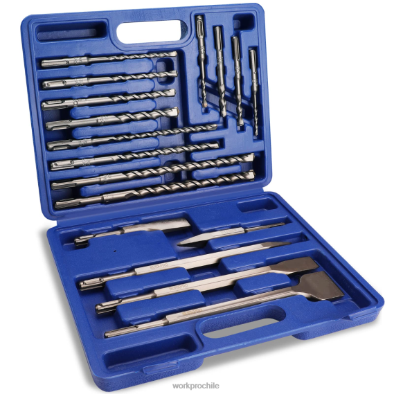 Juego de cinceles y brocas de martillo perforador sds-plus de 17 piezas WORKPRO JDN8Z199 útil herramienta