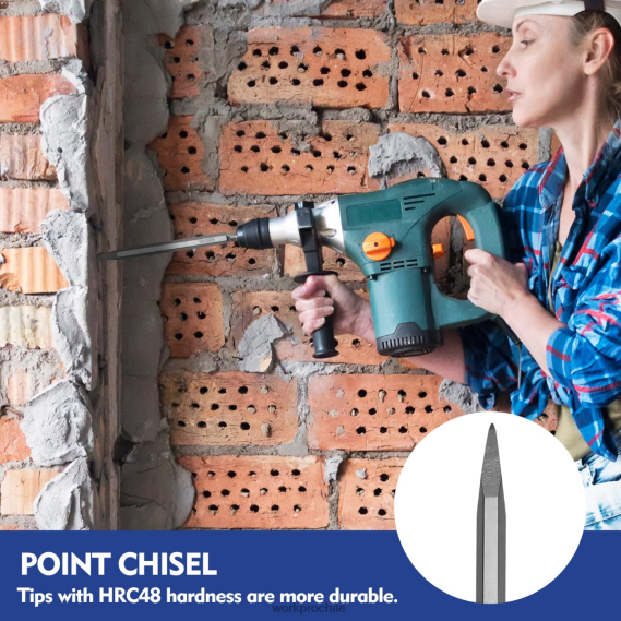 Juego de cinceles y brocas de martillo perforador sds-plus de 17 piezas WORKPRO JDN8Z199 útil herramienta