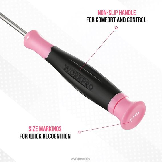 Juego de destornilladores de precisión de 10 piezas con bolsa, phillips, ranurado, estrella torx, kit de reparación de destornillador pequeño con punta magnética WORKPRO JDN8Z255 rosa herramienta
