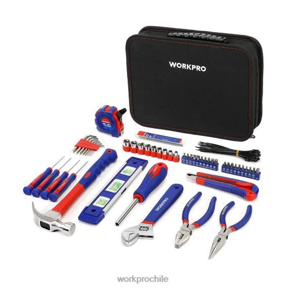 Juego de herramientas de mano para el hogar con cajón de cocina de 100 piezas con bolsa fácil de llevar WORKPRO JDN8Z304 útil herramienta