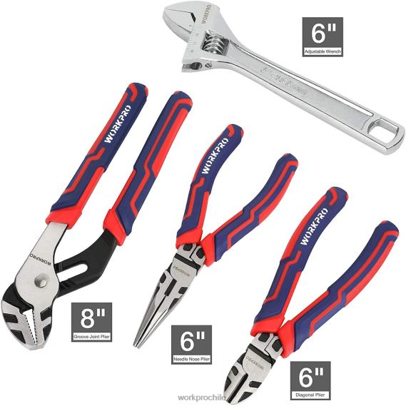 Juego de herramientas mecánicas de 87 piezas, kit de herramientas manuales con caja de herramientas de almacenamiento WORKPRO JDN8Z305 moderno herramienta