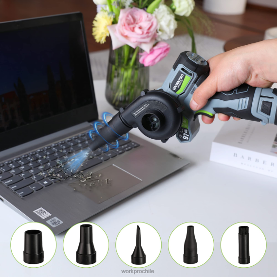 lijadora de banda inalámbrica para detalles, minisierra de cadena, soplador eléctrico, kit combinado de herramientas eléctricas 3 en 1 WORKPRO JDN8Z296 moderno herramienta