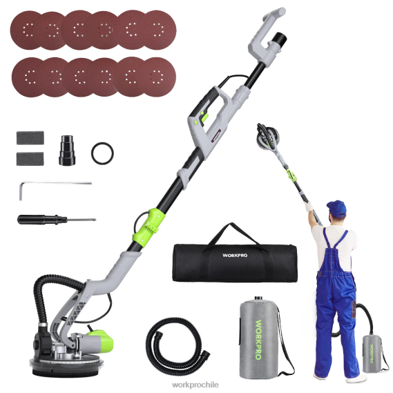 Lijadora eléctrica para paneles de yeso de 720w con aspiradora WORKPRO JDN8Z228 moderno herramienta