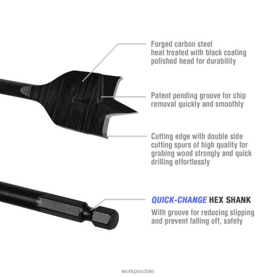 Abrazadera frontal, taladro inalámbrico de 12 V y kit de herramientas para el hogar, juego de brocas de espada profesional de 10 piezas y pistola grapadora 4 en 1 de alta resistencia WORKPRO JDN8Z318