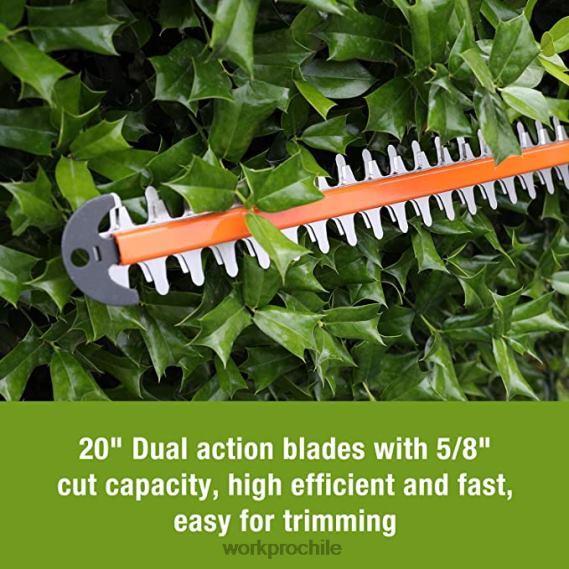 Cortasetos inalámbrico de 20 V y cortasetos de mano 2 en 1, tijeras de podar de 2 piezas y rodilleras de jardín WORKPRO JDN8Z320 moderno herramienta