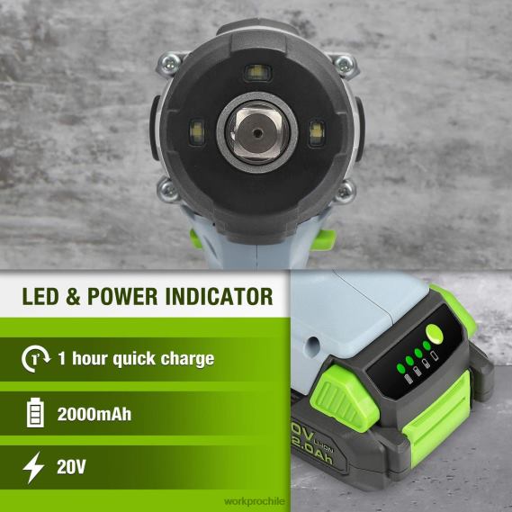 Llave de impacto inalámbrica de 20v, juego de alicates de 5 uds, juego de destornilladores magnéticos de 16 Uds y juego de llaves ajustables de 3 uds. WORKPRO JDN8Z319 útil herramienta